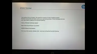 Fix HP Post RTC ERROR after OpenCore reboot