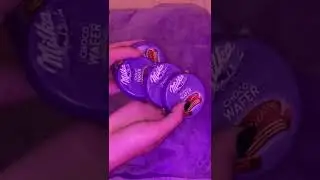 Unpacking Milka's CHOCO WAFER chocolates🍫💜 