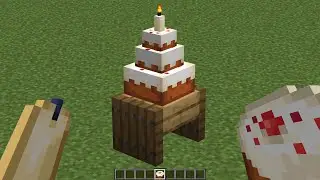 how to make a birthday cake in minecraft