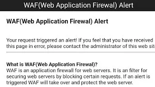 WAF(Web Application Firewal) Alert || 302 Not found || Hard Dios Bypass In SQL injection