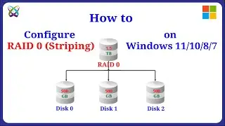 How to Configure RAID 0 ( Striping ) in Windows 11/10/8/7