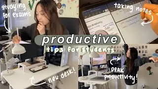 trying to be a productive university student ~ study tips, productive apps