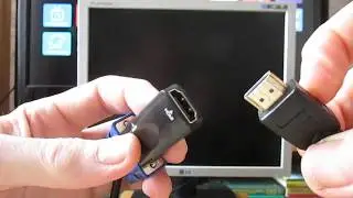 Как использовать старый монитор. Новый китайский переходник  HDMI VGA. подключаем любое устройство!