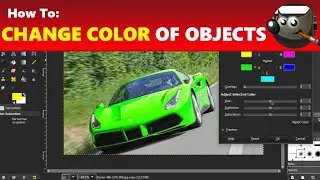 Color Change & Replace Colors of Objects Within an Image in GIMP | Using GIMP Tutorial