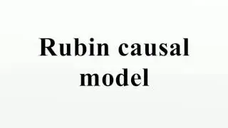 Rubin causal model