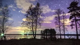 Апрельская ночь Таймлапс 4К April Night Timelapse 4K