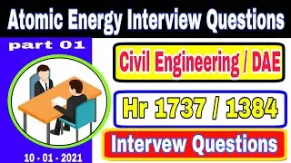 Atomic Energy Interview Questions For Civil Engineer Jobs | PAEC Interview for DAE Civil Jobs 2021