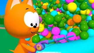 Videos for kids Compilation - Trains, Tracktors, Ballons and Surprise Eggs - Meow meow Kitty's game