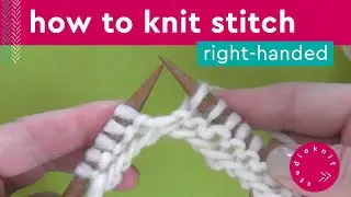 How to Knit Stitch Technique Step by Step Slowly