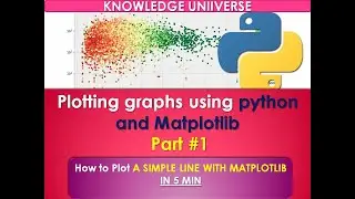 Plotting graphs using python and Matplotlib: How to Plot A SIMPLE LINE  IN 5 MIN  -PART #1  -