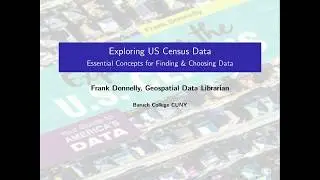 Exploring US Census Data: Basic Concepts