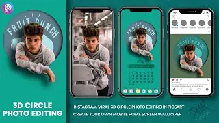 PicsArt Circle DP Photo Editing | 3D Photo Editing | Portrait Photo Editing | PicsArt Tutorial