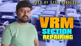 vrm section repair | vrm section | how to repair  vrm section in mother board telugu