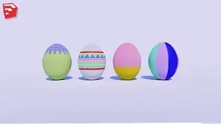 Eggs in Sketchup