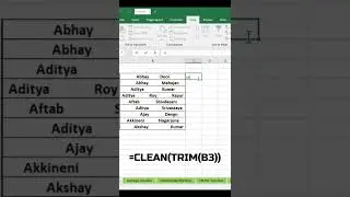 Clean function In MS Excel Telugu| MS Excel in Telugu