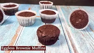 Brownie Muffins without eggs  | Eggless Muffins in 5 minutes