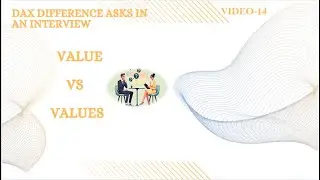 #powerbi #dax #difference #value #vs #values #interview #ask #question (Video-14)