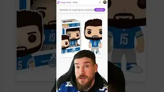 Create a Pop Figure of YOU for the NFL Super Bowl #superbowl #NFL #ai #detroitlions #shorts