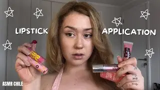 ASMR LIPSTICK APPLICATION