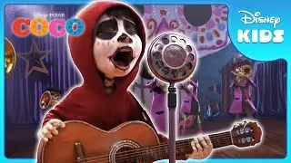 🎤 Miguel Competes in Music Competition! | Coco | Disney Kids