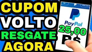 CUPOM PAYPAL DE 25 REAIS VOLTOU COMO RESGATAR CUPOM PAYPAL