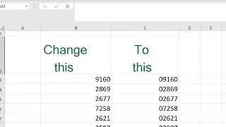 How to fix leading zeros in zip codes in Excel in 10 seconds