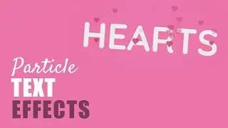 Heart Shaped Particles Animation on a Text using Jquery