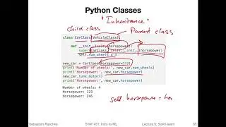 5.3 Object Oriented Programming & Python Classes (L05: Machine Learning with Scikit-Learn)