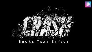 Broke Text Effect | Picsart Editing Tutorial