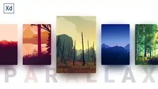 AWESOME PARALLAX CAROUSEL | Adobe XD Tutorial