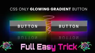 CSS Glowing Gradient Button Border Animation Effects | Html CSS only Neon light Effect | css effects