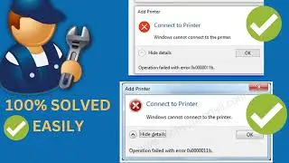 ✅100% FIXED Windows Can Not Connect To The Printer - Operation Failed Error 0x0000011b | 2 WAYS 2023