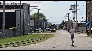 A Railfan Got In My Downtown Shot, Plus A Special Chase For That Railfan! #trains #trainvideo