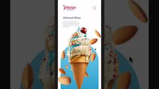 Ice Cream UI Design - Speed Design ig :- rgrimdesign 