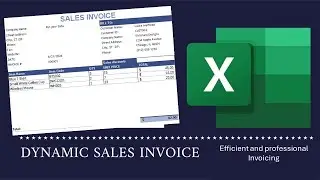 The best dynamic Sales invoice using Excel