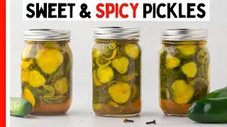 Sweet & Spicy Bread and Butter Pickles Recipe