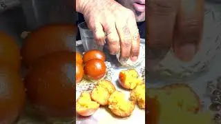 Eating Gulab jamun