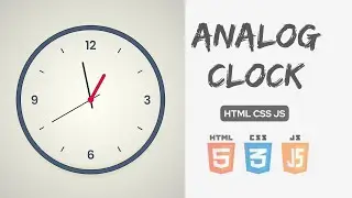 How to Create Analog Clock using HTML CSS and JavaScript | HTML | CSS | JS | EASY PROJECT 🔥