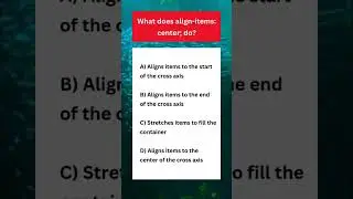 CSS Flexbox Align Items #shorts