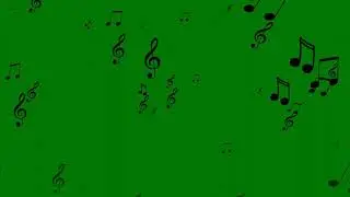 Music Rain Animation Green Screen(FREE TO USE)