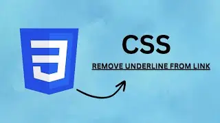 Remove Underline From Link in CSS || CSS Link