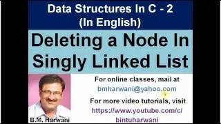 C program to delete a node from singly linked list [English]