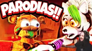REACCIONANDO A FNAF Security Breach PARODIAS SIN CONTEXTO!! || ANIMACIONES | Fandub Español