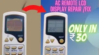 Repair AC Remote LCD display black spot in 30 Rupees