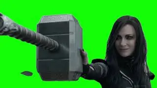 Thor's Hammer (Green Screen) Destroy by Hela - HD