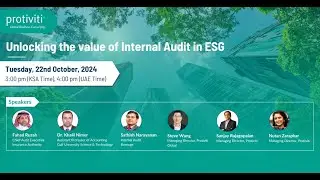 Webinar Recording | Unlocking the value of Internal Audit in ESG