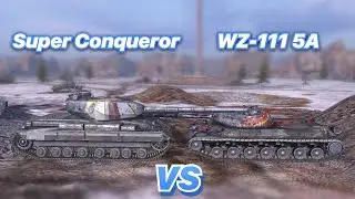 НА ЗАБИВ#81 | ХУДШИЕ КОЛЛЕКЦИОННЫЕ ТЯЖИ | Super Conqueror VS WZ-111 5A | WoT Blitz | Zlobina Liza