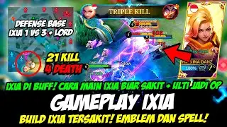 GAMEPLAY IXIA BUFF❗EMBLEM IXIA & BUILD IXIA TERSAKIT 2023❗CARA MAIN IXIA SAKIT❗TUTORIAL IXIA TERBARU