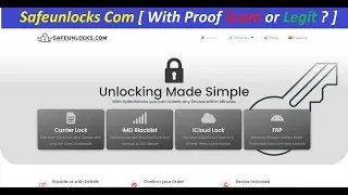 Safeunlocks Com [ With Proof Scam or Legit ? Safeunlocks ! Safeunlocks Com Reviews ! Safeunlocks.Com