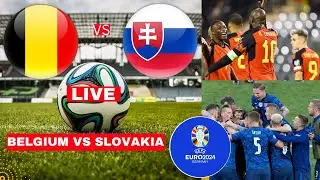 Belgium vs Slovakia Live Stream Euro 2024 Football Match Score Commentary Highlights en Vivo Direct